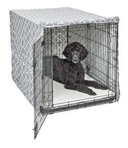 XL Dog Crate Cover with Teflon Protector, Gray