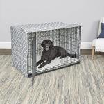 XL Dog Crate Cover with Teflon Protector, Gray