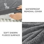 Washable Dog Bed Cover - Large Plush Fleece