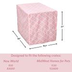 Medium Dog Crate Cover with Teflon Protection, Pink