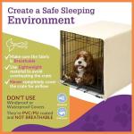 Breathable Dog Crate Cover for Single-Door Crates