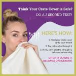 Breathable Dog Crate Cover for Single-Door Crates