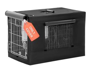 Petsfit Adjustable Dog Crate Cover with Mesh Window
