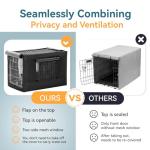 Petsfit Adjustable Dog Crate Cover with Mesh Window