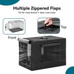 Petsfit Adjustable Dog Crate Cover with Mesh Window