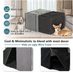 Petsfit Adjustable Dog Crate Cover with Mesh Window