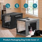 Petsfit Adjustable Dog Crate Cover with Mesh Window