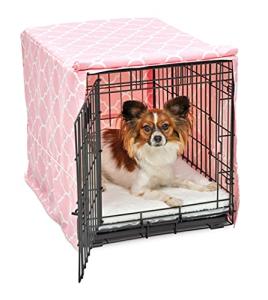 Small Dog Crate Cover with Teflon Protection - Pink