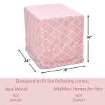Small Dog Crate Cover with Teflon Protection - Pink