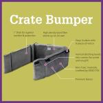 Dog Crate Cover, Mat & Bumper Pad Set