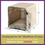 Dog Crate Cover, Mat & Bumper Pad Set