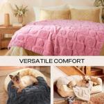 Soft Fluffy Small Dog Blanket in Pink