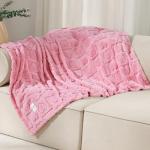 Soft Fluffy Small Dog Blanket in Pink
