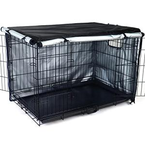 54 Inch Dog Crate Cover - Black Kennel Cover