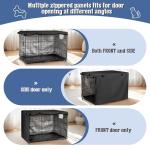 54 Inch Dog Crate Cover - Black Kennel Cover