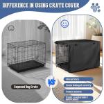 54 Inch Dog Crate Cover - Black Kennel Cover
