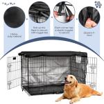 54 Inch Dog Crate Cover - Black Kennel Cover