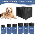 54 Inch Dog Crate Cover - Black Kennel Cover