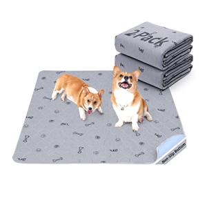 Washable Dog Pee Pads with Bone Print - 2 Pack