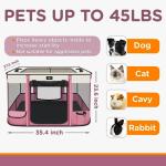 Portable Waterproof Playpen for Small Dogs and Cats