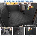 Dog Back Seat Extender with Foam & Cover