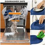 Stainless Steel Dog Bowl Set with No Spill Mat