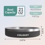 Insulated Non-Slip Dog Bowl - Spill Proof 21 oz
