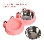 Skrtuan Stainless Steel Double Bowls for Pets