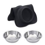 Stainless Steel Dog Bowls with Non-Skid Mat