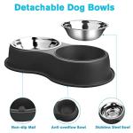 Stainless Steel Double Dog Bowl with Non-Slip Base