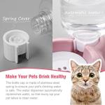 Pink Food and Water Bowl Set for Dogs