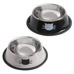 Non-Slip Stainless Steel Dog and Cat Bowls