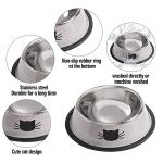 Non-Slip Stainless Steel Dog and Cat Bowls