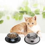 Non-Slip Stainless Steel Dog and Cat Bowls