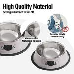 Non-Slip Stainless Steel Dog and Cat Bowls