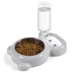 Dog and Cat Food Bowl Set with Dispenser