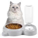 Dog and Cat Food Bowl Set with Dispenser