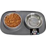 Waterproof Feeding Mat Set with Dog Bowls