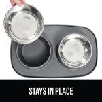 Waterproof Feeding Mat Set with Dog Bowls