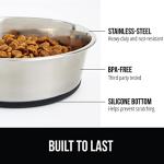 Heavy Duty Stainless Steel Dog Bowls - Set of 2