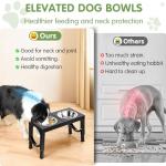 Adjustable Elevated Dog Bowl Stand for Large Breeds