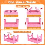 Adjustable Raised Dog Bowls with Stainless Steel Set