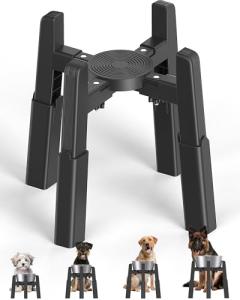 Adjustable Height Dog Bowl Stand for Large Dogs