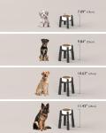 Adjustable Height Dog Bowl Stand for Large Dogs