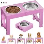 Adjustable Elevated Dog Bowls for Large Breeds