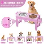 Adjustable Elevated Dog Bowls for Large Breeds