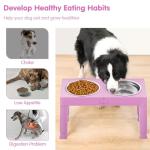 Adjustable Elevated Dog Bowls for Large Breeds