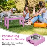 Adjustable Elevated Dog Bowls for Large Breeds