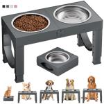 Adjustable Elevated Dog Bowls for Large Breeds