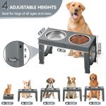 Adjustable Elevated Dog Bowls for Large Breeds